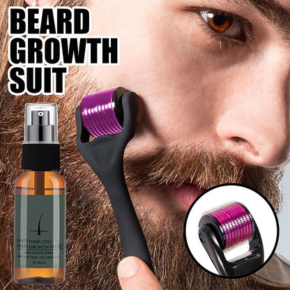 Natural Men Beard Growth Roller Kit Men's Beard