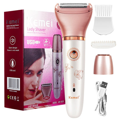 USB Rechargable Shaver For Women Facial Hair