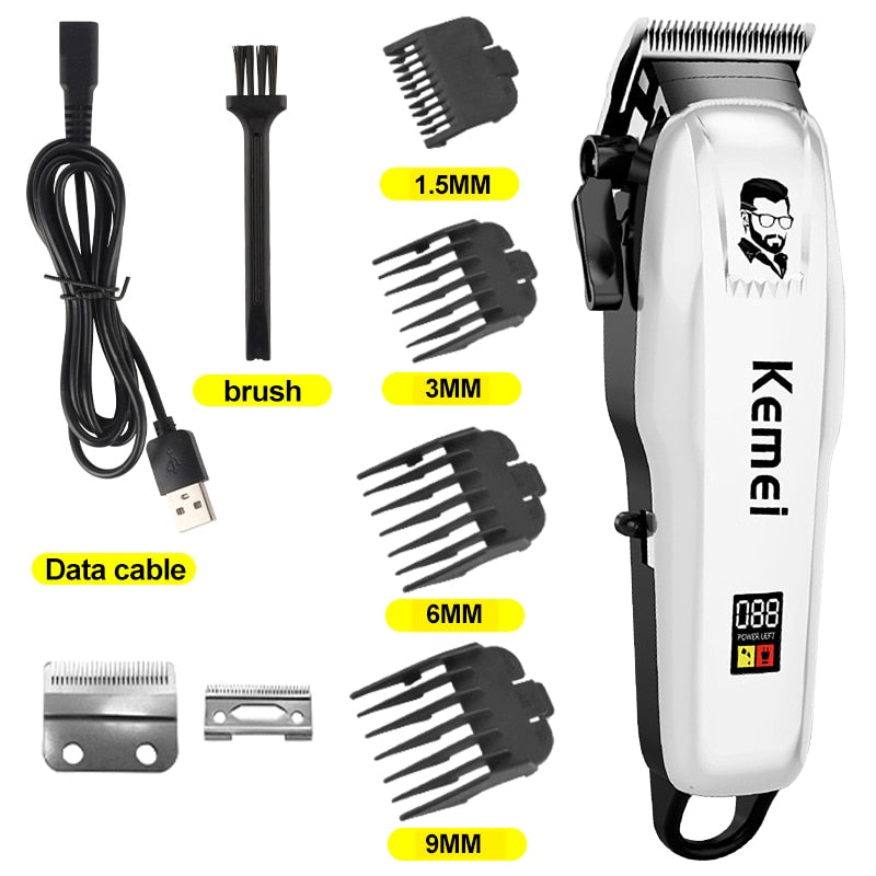 KM-PG809A Electric Hair Clipper Cordless Men's Trimmer