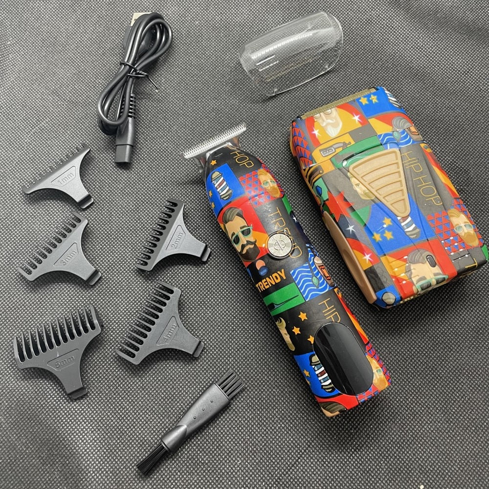 Hair Clipper Rechargeable Graffiti Electric