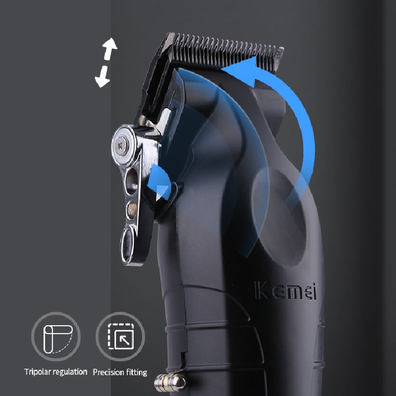 Professional Hair Clipper For Men Adjustable Cordless Electric Hair Trimmer