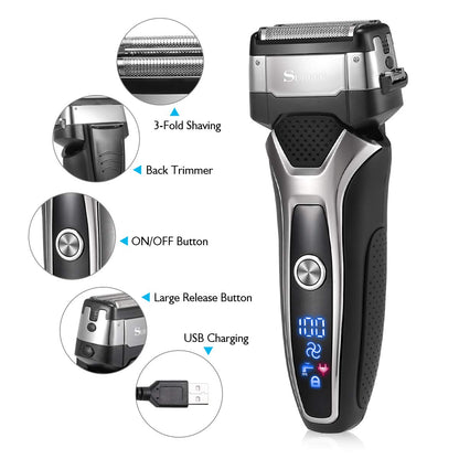 Electric shaver beard foil electric razor