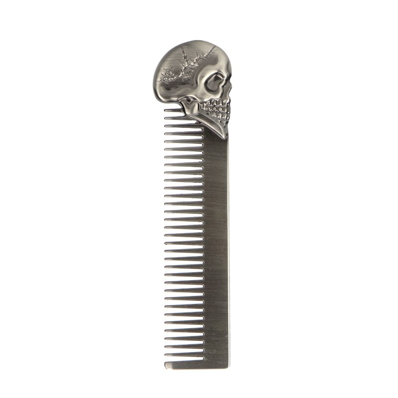 Profession Aluminum Metal Double-Sided Beard Comb