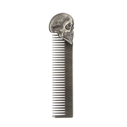 Profession Aluminum Metal Double-Sided Beard Comb