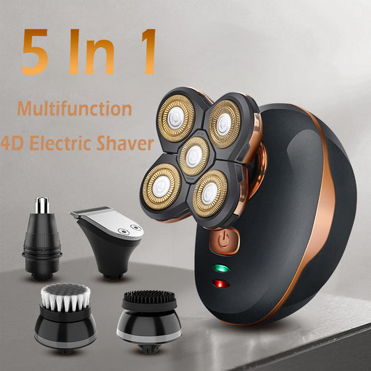 Multifunction 4D Electric Shaver 5 in 1 Men's Razor Beard Shaving