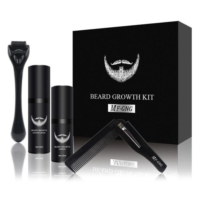 Men Beard Growth Kit Oil Nourishing Leave-in Conditioner
