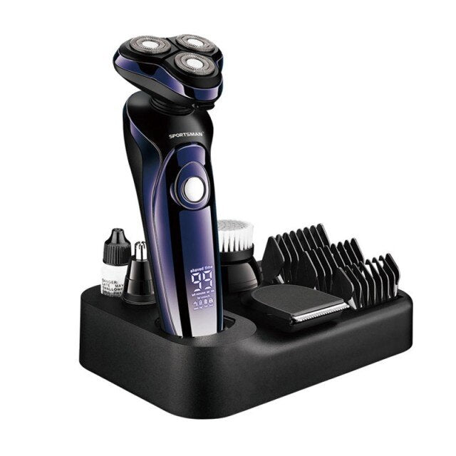 Wet dry 4D electric shaver for men beard hair trimmer electric razor