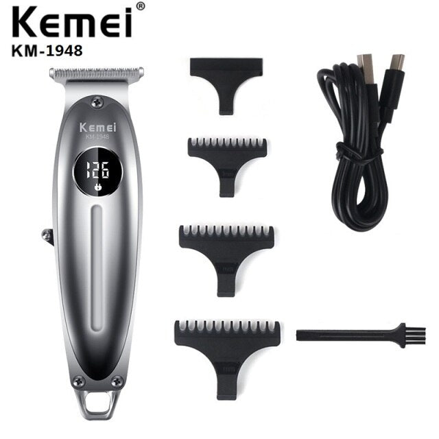 Kemei professional barber clipper hair trimmer electric shaver