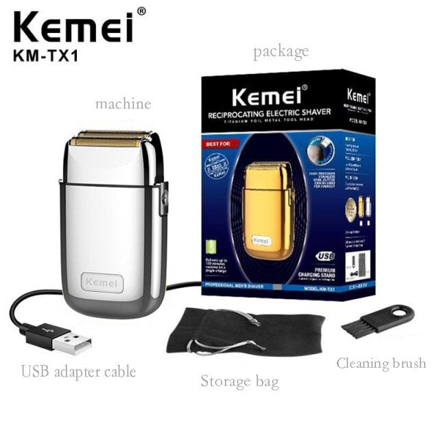 Kemei professional barber clipper hair trimmer electric shaver