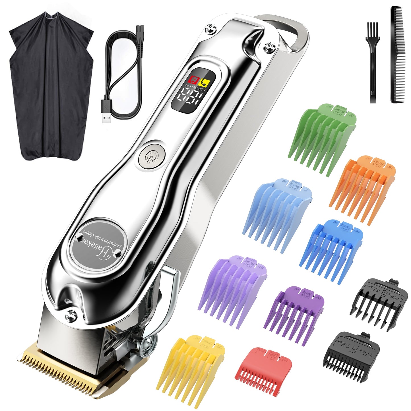 HATTEKER Hair Clippers Beard Trimmer for Men Professional Hair Trimmer