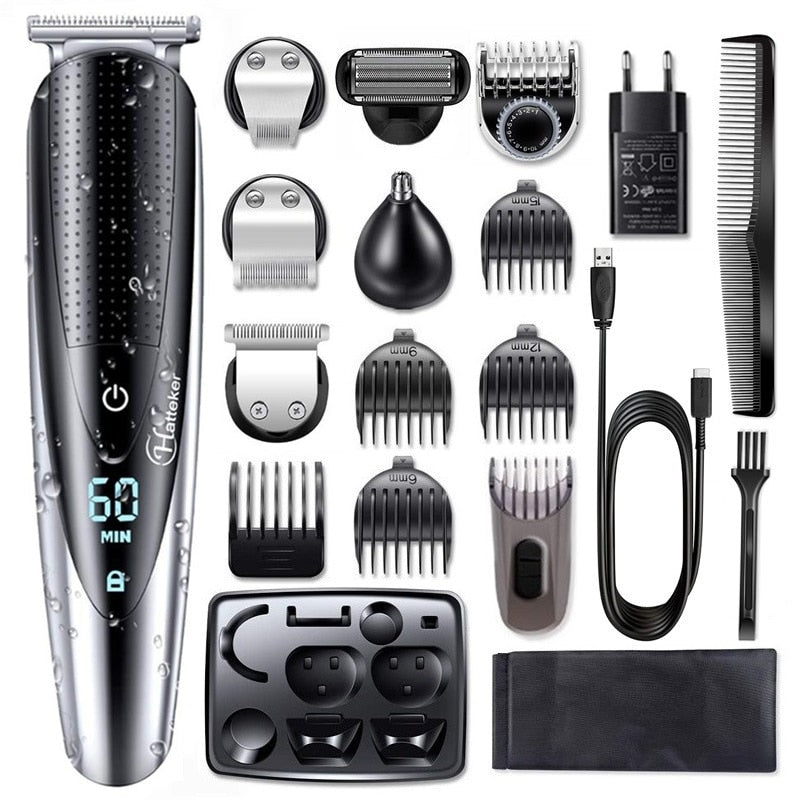 Beard trimmer electric hair clipper kit