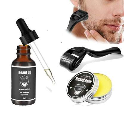 Beard Oil Balm & Grooming Kit for Men Beard Growth & Care