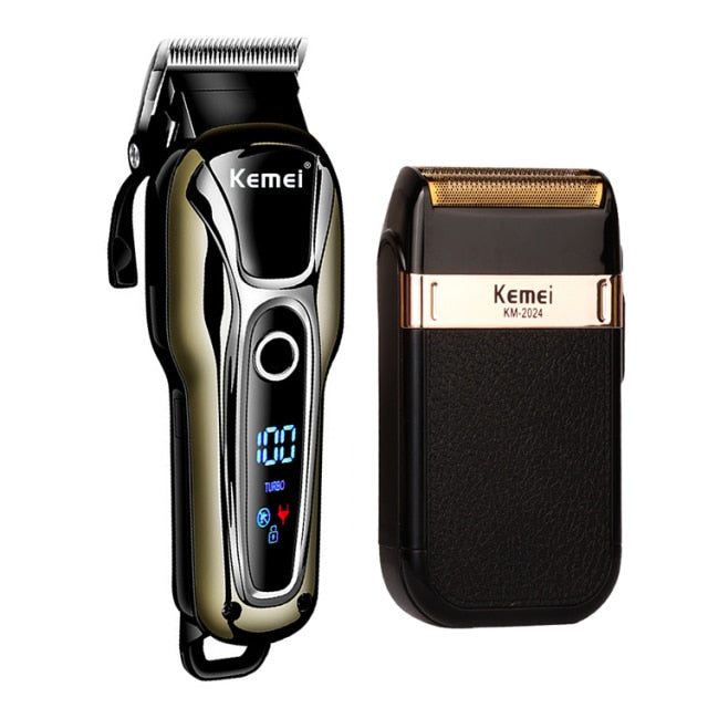 Professional Barber Hair Clipper Rechargeable