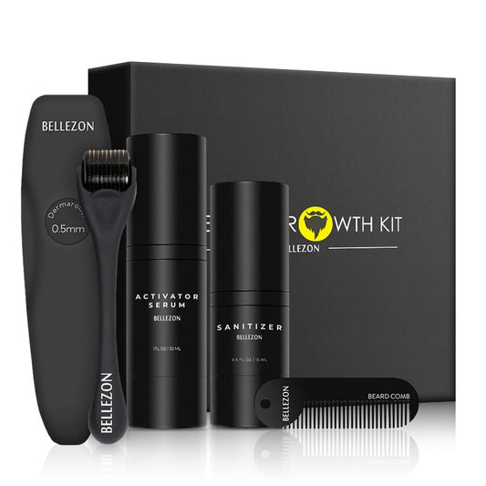 4 Pcs/set Professional Beard Growth Kit Hair Growth Enhancer Set