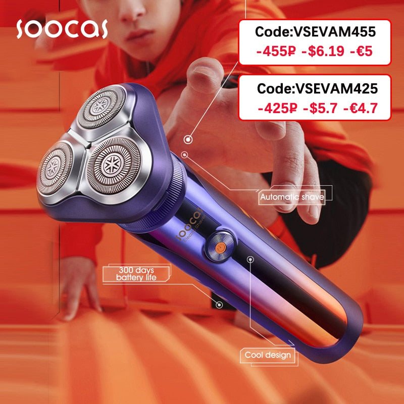 SOOCAS S31 Smart Electric Shaver Auto-shave Razor Man Shaving Machine