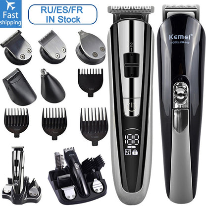 Electric Hair Clipper kemei hair trimmer for man electric shaver beard