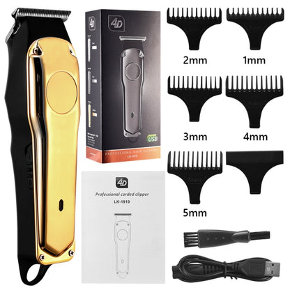 Professional Barber Hair Clipper Rechargeable Electric T-Outliner