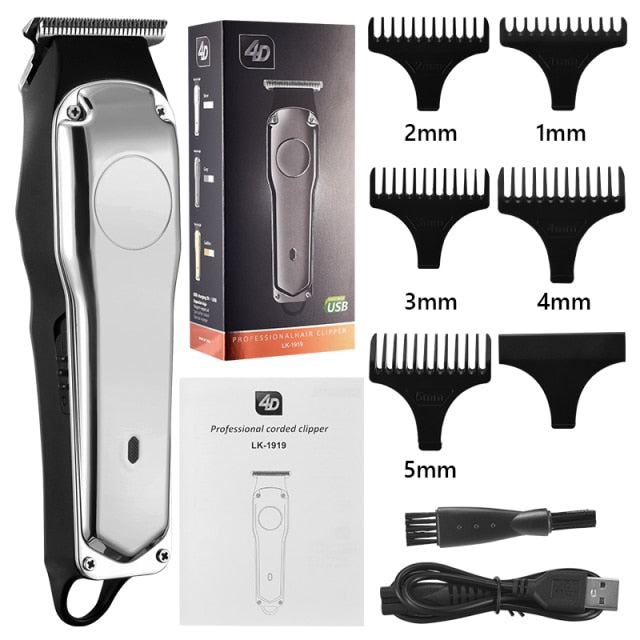 Professional Barber Hair Clipper Rechargeable Electric T-Outliner