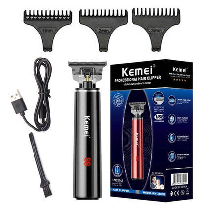 LCD display powerful kemei hair trimmer