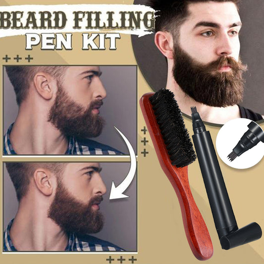Beard Grooming Beard Pen Beard Filler Pencil And Brush