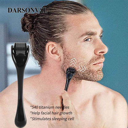 Beard Derma Roller system well derma face lifting silver roller