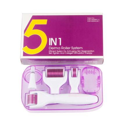 DRS 6 in 1 Dermaroller Micro Needle Face Derma Roller Set