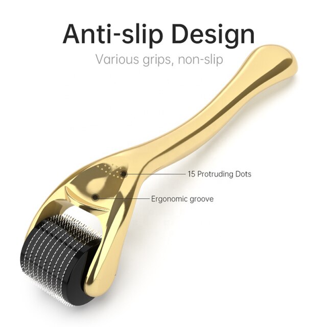 Best luxurious gold silver professional beard growth roller