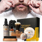 Men Barba Beard Kit Beard Care Set Styling Tool Styling Scissors Beard