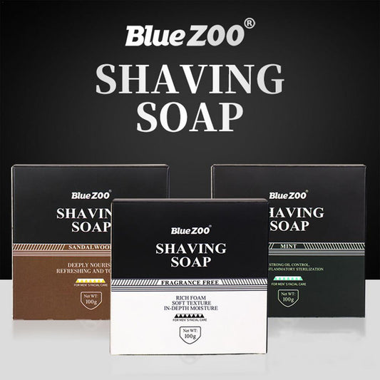 100g Li-corice Extract Men Beard Shaving Handmade Soap Cream